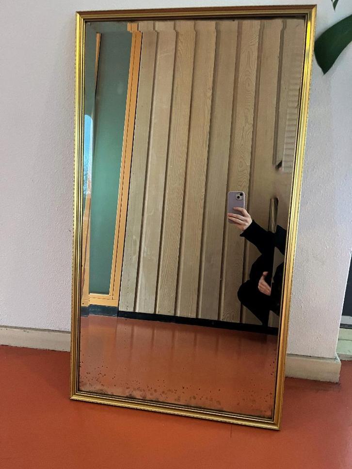 Spiegel, Huis en Inrichting, Woonaccessoires | Spiegels, Gebruikt, Minder dan 100 cm, Rechthoekig, Ophalen