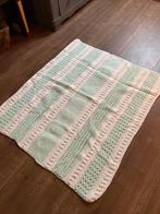 Nieuwe gebreide wiegdeken 110x90 €25,-, Ophalen of Verzenden, Zo goed als nieuw, Minder dan 70 cm, Deken