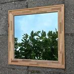 Houten spiegel, Ophalen, Minder dan 50 cm, Vierkant, Zo goed als nieuw