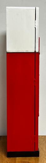 Coca Cola kast mannetje rood wit reclame logo houten kast, Reclamebord, Info@deconoord.nl, Deco Noord, Nieuw