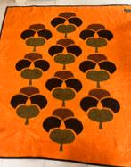 Vendorma dralon deken plaid retro oranje bruin 230*213cm, Huis en Inrichting, Woonaccessoires | Plaids en Woondekens, Ophalen of Verzenden