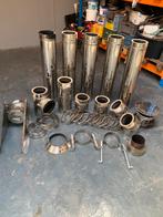 Complete kachelpijp set, Ophalen, Gebruikt, Houtkachel, Vrijstaand