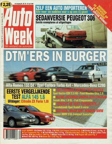 Autoweek 1994 nr. 30 (o.a. Alfa Romeo 145 & Citroën ZX ) beschikbaar voor biedingen