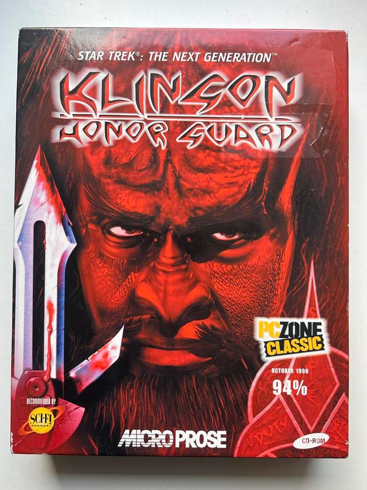 Star Trek TNG: Klingon Honor Guard - Compleet!, Spelcomputers en Games, Games | Pc, Gebruikt, Avontuur en Actie, 1 speler, Vanaf 12 jaar
