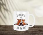 Bulldog Dad, Life is Ruff mok, Huis en Inrichting, Keuken | Servies, Ophalen of Verzenden, Nieuw, Overige stijlen, Kop(pen) en/of Schotel(s)