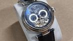 Heritor Automaat Heren Horloge Zilver/Zwart - NIEUW, Overige merken, Leer, Staal, -