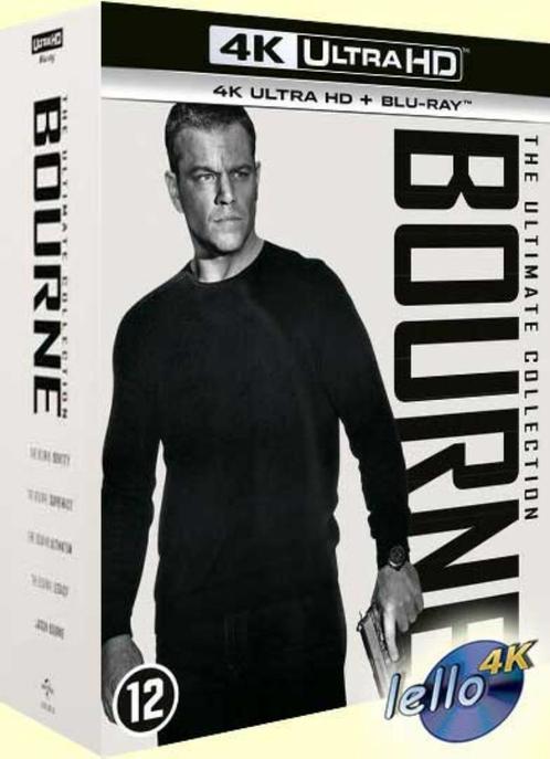 Blu-ray 4K: Jason Bourne: The Ultimate 5-Movie Collection NL, Cd's en Dvd's, Blu-ray, Nieuw in verpakking, Actie, Boxset, Ophalen of Verzenden