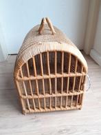 Gave "retro" rotan kattenmand / transportmand / reismand, Ophalen, Zo goed als nieuw, Riet