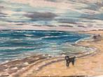 Strand, Wijk aan Zee, acryl op doek, 50x70cm, Antiek en Kunst, Ophalen of Verzenden