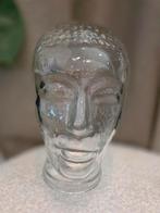 Vintage Glazen Hoofd Jaren '70 Decoratie, Ophalen of Verzenden, Zo goed als nieuw
