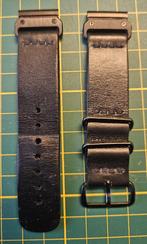 Garmin Fenix 7S Quick-Fit band | 20mm zwart dik soepel leer, Gebruikt, Zwart, Garmin, Ophalen of Verzenden