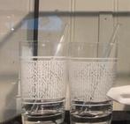 Riviera Maison Waterglas - RM Longdrink Glass & Straw 6 stuk, Ophalen, Zo goed als nieuw, Overige typen