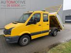 Volkswagen Crafter 35 2.0 TDI L1H1 DC Kipper Openlaadbak 6 p, Euro 5, Stof, Gebruikt, Zwart