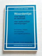 Woordenlijst voor bedrijf en techniek NEN 5050, Ophalen of Verzenden, Gelezen