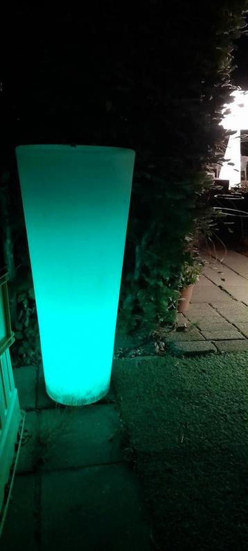 Sfeervolle plantenzuil met verlichting  beschikbaar voor biedingen