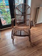Rotan stoel, Huis en Inrichting, Ophalen of Verzenden, Zo goed als nieuw, Bruin, Eén