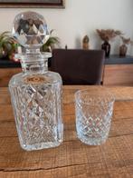 Val st Lambert Whiskey Karaf met Glazen, Antiek en Kunst, Ophalen of Verzenden