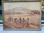 Aquarel rijstveld van Basar, Antiek en Kunst, Kunst | Schilderijen | Klassiek, Ophalen