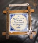 Wandbord/Aardwerk Sier Bord met Houten Lijst, Antiek en Kunst, Ophalen of Verzenden