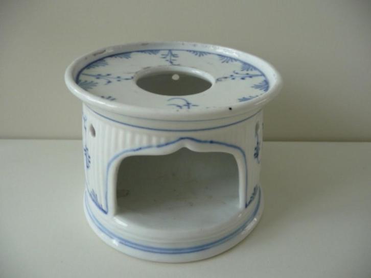 Oud Porseleinen THEELICHT gemerkt 2 gekruiste zwaarden, Antiek en Kunst, Antiek | Porselein, Ophalen of Verzenden