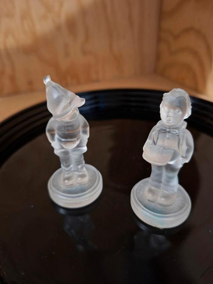 Vintage Glazen goebel Beeldjes - Jongen en Kabouter, Antiek en Kunst, Antiek | Glas en Kristal, Ophalen of Verzenden