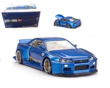 Nissan Skyline GT-R (R34) Kaido van Mini GT blue 158 beschikbaar voor biedingen