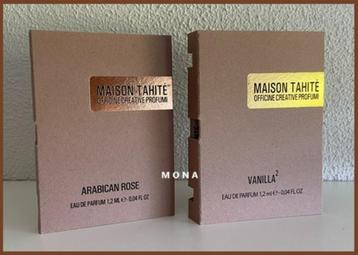 Maison Tahité set 2 niche parfum samples proefjes testers beschikbaar voor biedingen