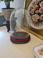 Antieke ovale stolp op origineel houten onderbord, Ophalen, Heikant 21 Kaatsheuvel, Belle Vieille Brocante, Zo goed als nieuw