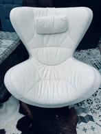 Leren fauteuil, Huis en Inrichting, Fauteuils, Ophalen, Zo goed als nieuw, 50 tot 75 cm, Leer