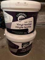 2 emmers Copagro lijm voor glasvlies of renovatievlies, Doe-het-zelf en Verbouw, Ophalen, Zo goed als nieuw, Wit, Verf