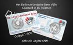 DNB Vijfje BU in coincard genummerde uitgifte KNM, Postzegels en Munten, Munten | Nederland, Ophalen of Verzenden, Koningin Beatrix