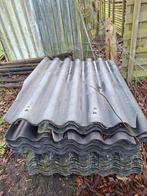 +/- 50 Dakplaten 1.53 bij 1 meter, Gebruikt, 15 m² of meer, Metaal, Ophalen
