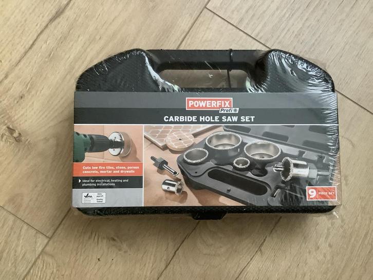 Powerfix Profi Carbide Gatenzaag Set - 9 Delig, Doe-het-zelf en Verbouw, Gereedschap | Handgereedschap, Nieuw, Ophalen of Verzenden