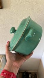 Servies delen societe ceramique maastricht turquoise, Antiek en Kunst, Ophalen