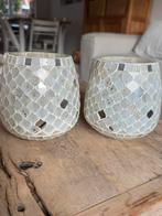 Rivièra Maison Theelichthouders - 2 Stuks, Huis en Inrichting, Woonaccessoires | Kandelaars en Kaarsen, Overige materialen, Wit