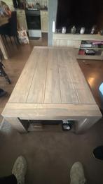 Stevige Salon Tafel met Gebruikerssporen, Huis en Inrichting, Ophalen, Gebruikt, 100 tot 150 cm, Eikenhout