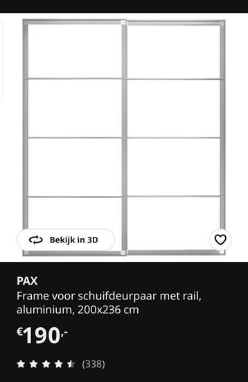 Ikea Pax Schuifdeuren Wit Glans 150x236 - afbeelding 2