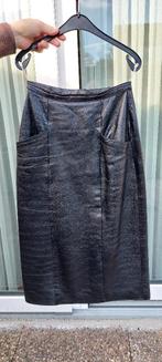 Leren rok (Nappa), Maat 38/40 (M), Zwart, Ophalen of Verzenden, Zo goed als nieuw