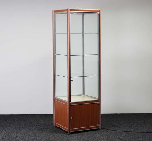Siletsy Vitrinekast FX-07/B - 200 x 60 x 60 cm, Huis en Inrichting, Kasten | Vitrinekasten, Gebruikt, 200 cm of meer, 50 tot 100 cm