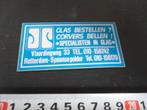 sticker Rotterdam Spaanse Polder CORVERS bellen Glas bestell, Ophalen, Zo goed als nieuw, Sticker