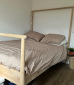 Bed Ikea GJORA 140x200 cm, Ophalen, Japandi, Wit, Tweepersoons