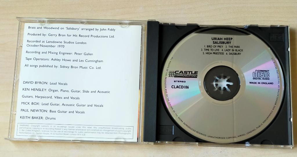 Uriah Heep - Solisbury CD 1971/1988, Ophalen of Verzenden, Gebruikt