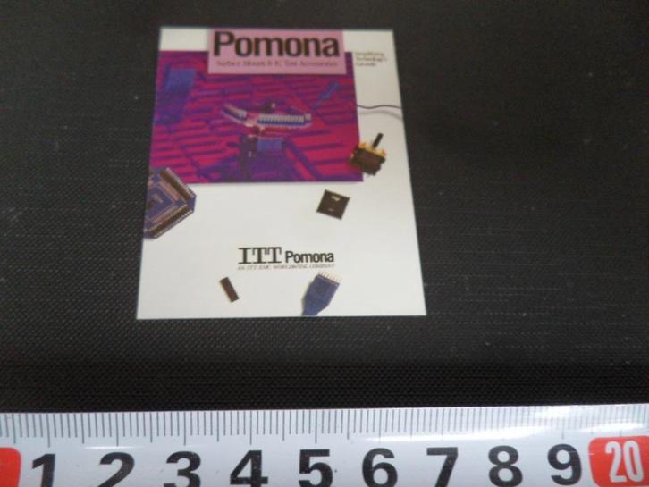 sticker computer pomona ITT surface mount & ic test accesso, Verzamelen, Stickers, Zo goed als nieuw, Bedrijf of Vereniging, Ophalen