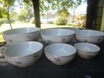 ZELDZAAM!! Complete nest schalen set Boch Suzon rode roos, Antiek en Kunst, Antiek | Servies los, Ophalen of Verzenden