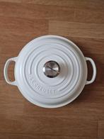 Le Creuset campagnard 26 cm kleur cotton, Gietijzer, Verzenden, Nieuw, Keramische plaat