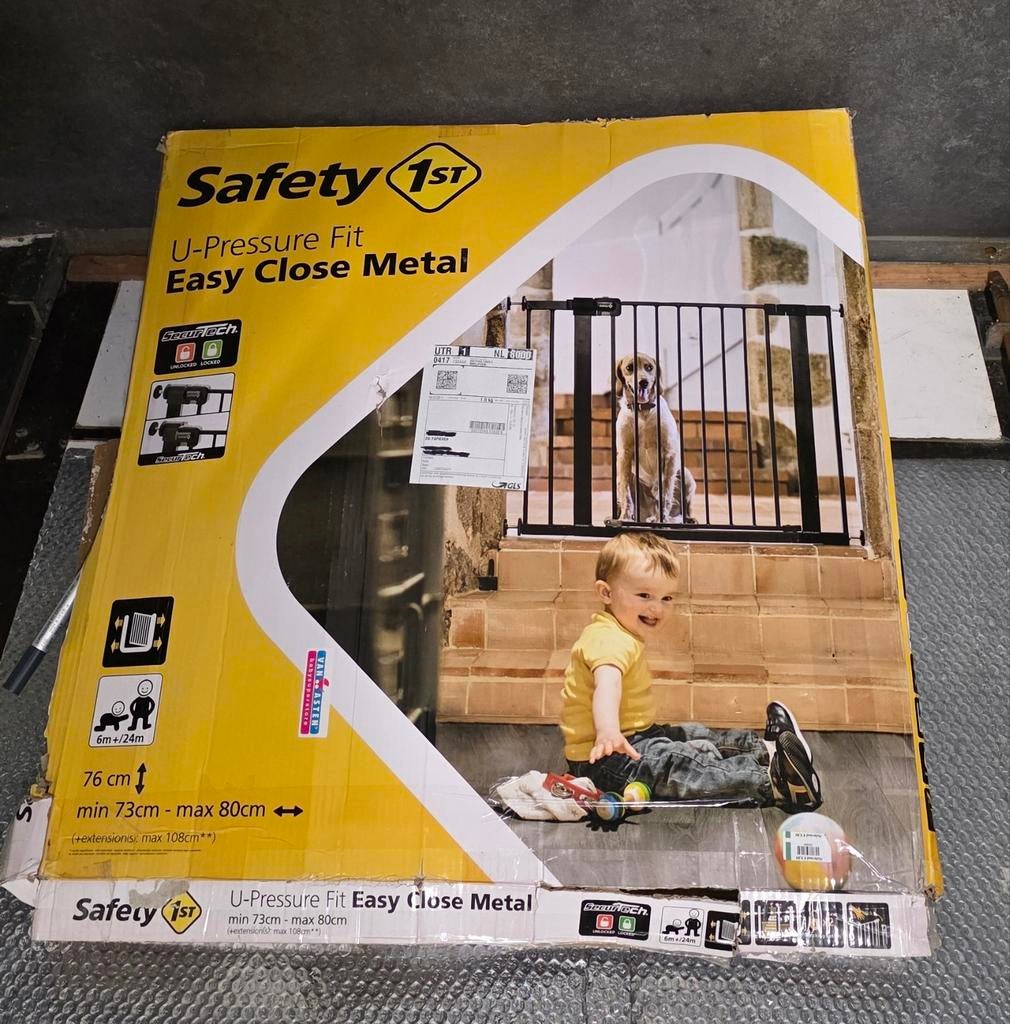 Safety first traphek (2st), Ophalen, Zo goed als nieuw, Klemhekje, Metaal of IJzer