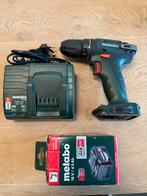 Metabo BS 18 Accuboormachine + 4Ah Accu + Charger, Doe-het-zelf en Verbouw, Gereedschap | Boormachines, Variabele snelheid, Nieuw