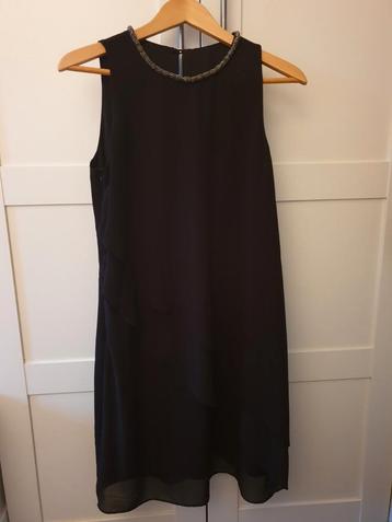 Elegante Zwarte Jurk met Kralen zara h&m look M 38 💫  beschikbaar voor biedingen