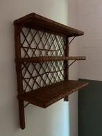 Vintage Rotan Rekje Wandrek, Huis en Inrichting, Ophalen of Verzenden, Gebruikt