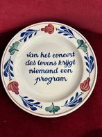Boerenbont wandbordjes met tekst, Div, Ophalen of Verzenden, Bord(en), Div